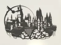 Décoration murale château de Poudlard — photo 2
