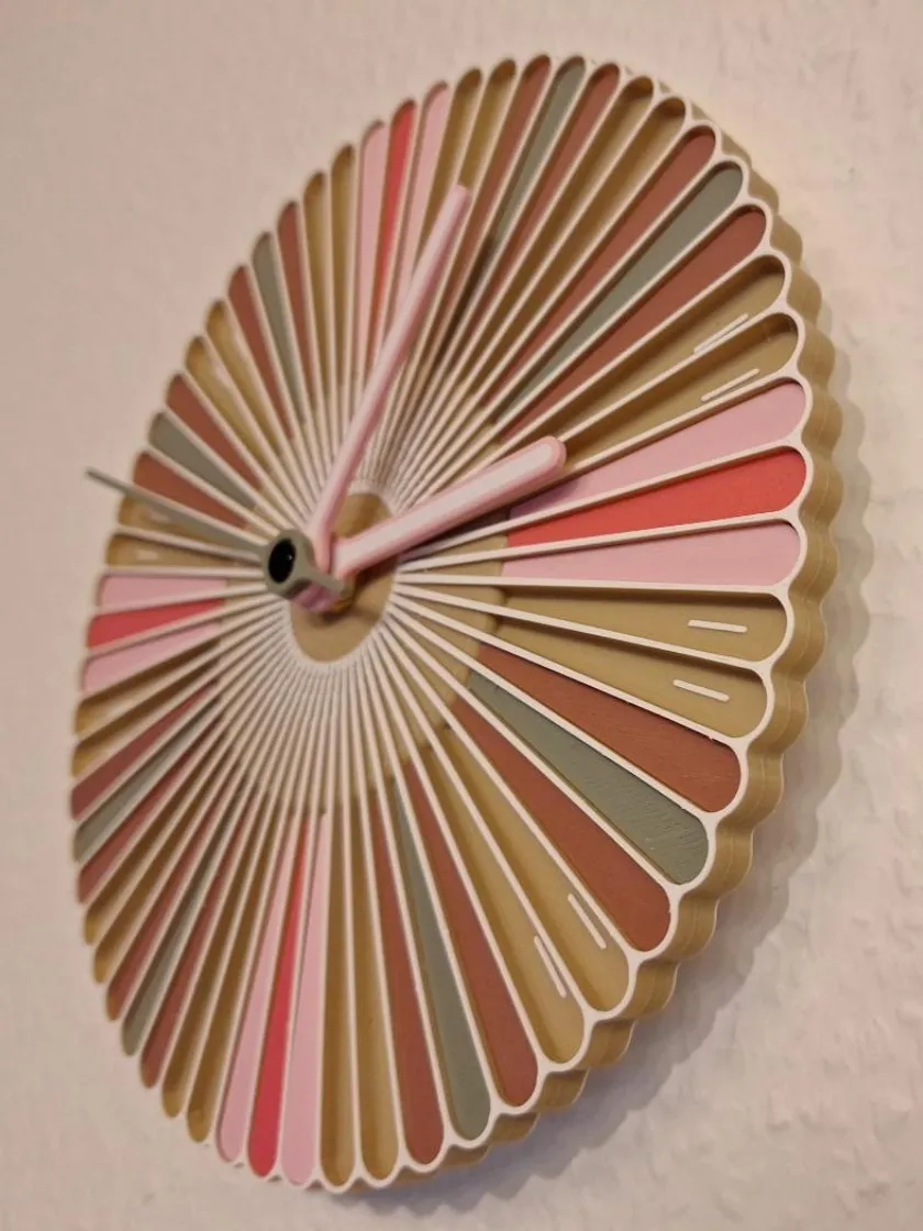 Myco Clock - Nature Inspired Wall Clock - Free 3D Print Model - MakerWorld
