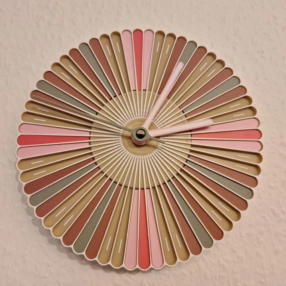 Myco Clock - Nature Inspired Wall Clock - Free 3D Print Model - MakerWorld