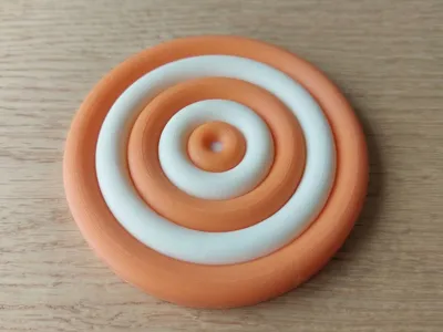 circular coffee coaster