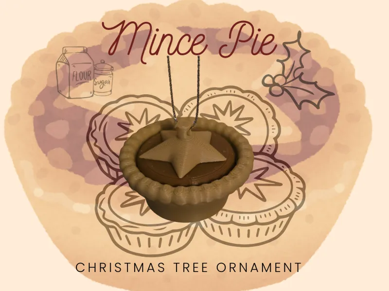 Mince Pie Christmas Tree Ornament