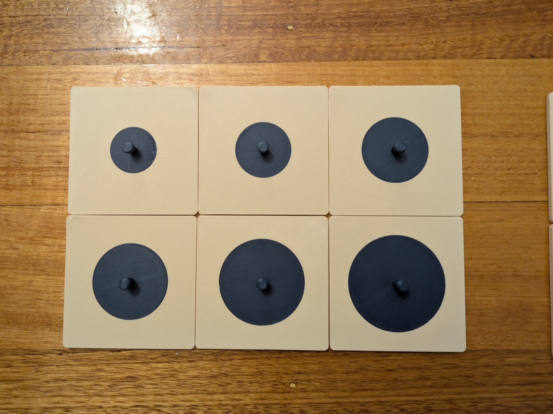 Montessori Geometric Cabinet - Tray 1, Circles