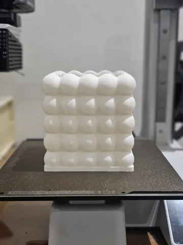 Bubble Cube Planter – Modern Minimal Pot view 3