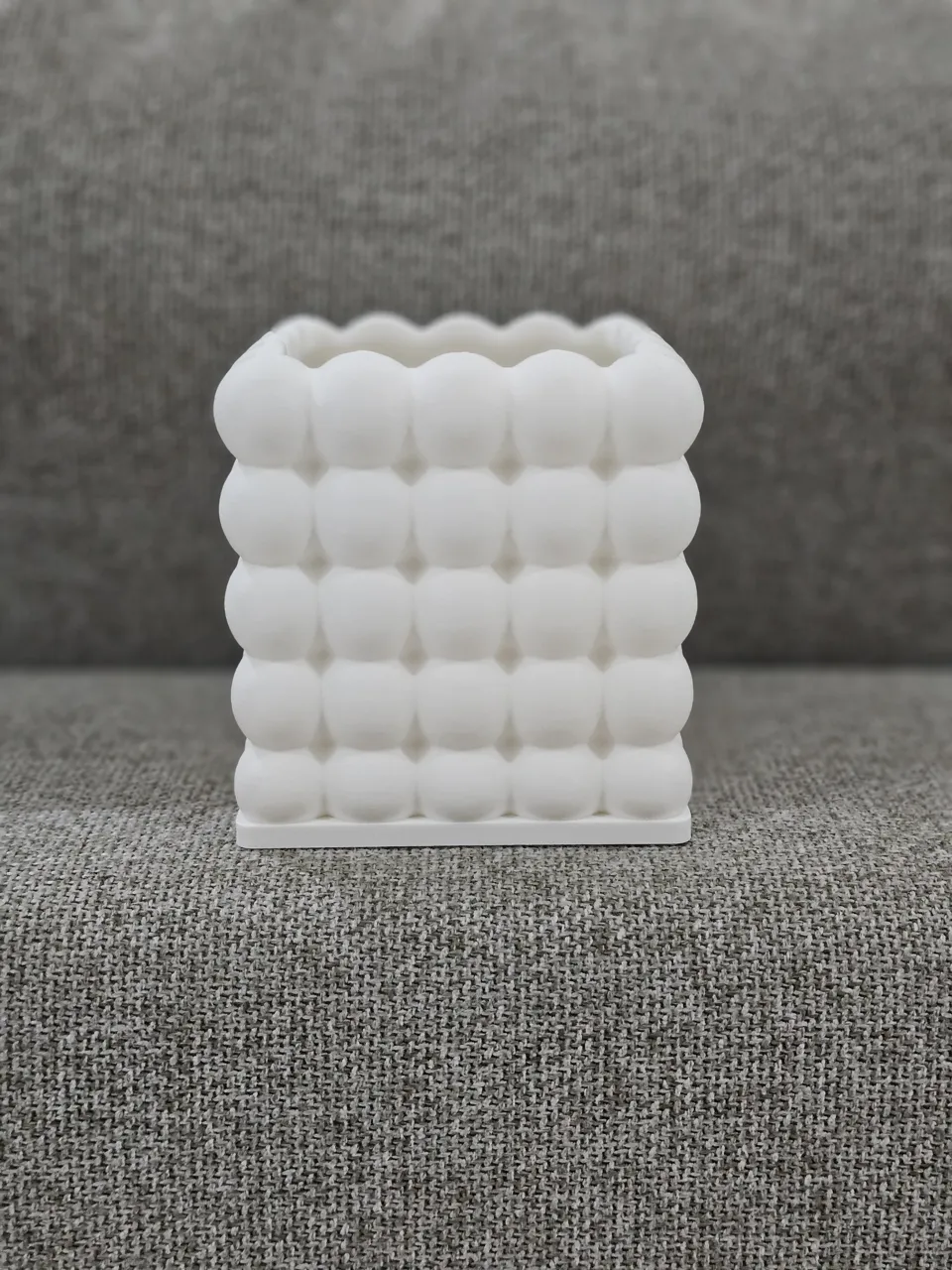Bubble Cube Planter – Modern Minimal Pot view 4