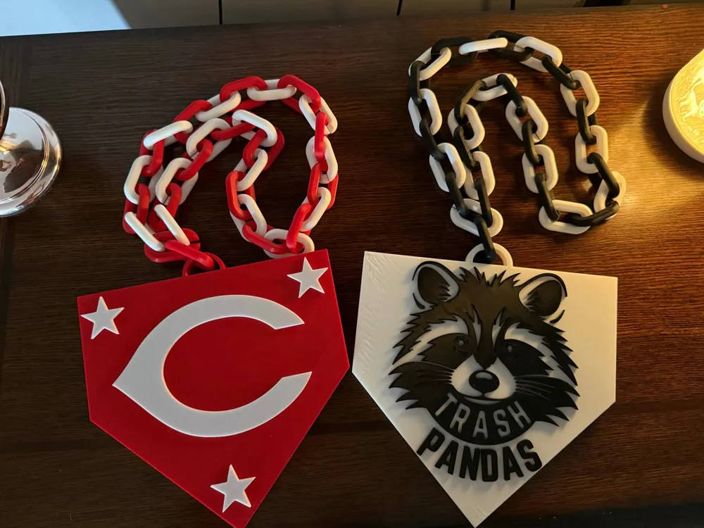 Cincinnati Reds Chain Reds Logo with chain - Free 3D Print Model - MakerWorld