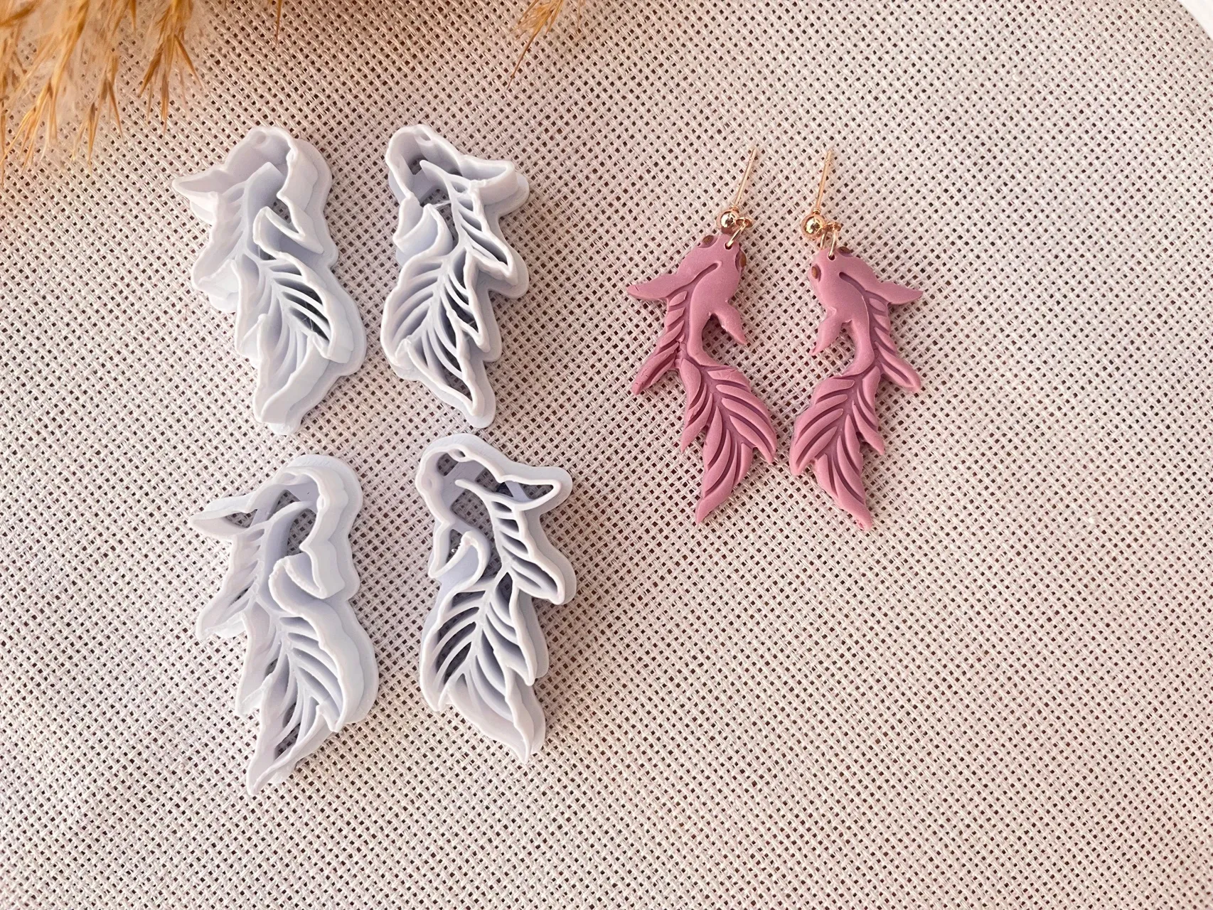 Polymer Clay Earring Mold 69 view 2