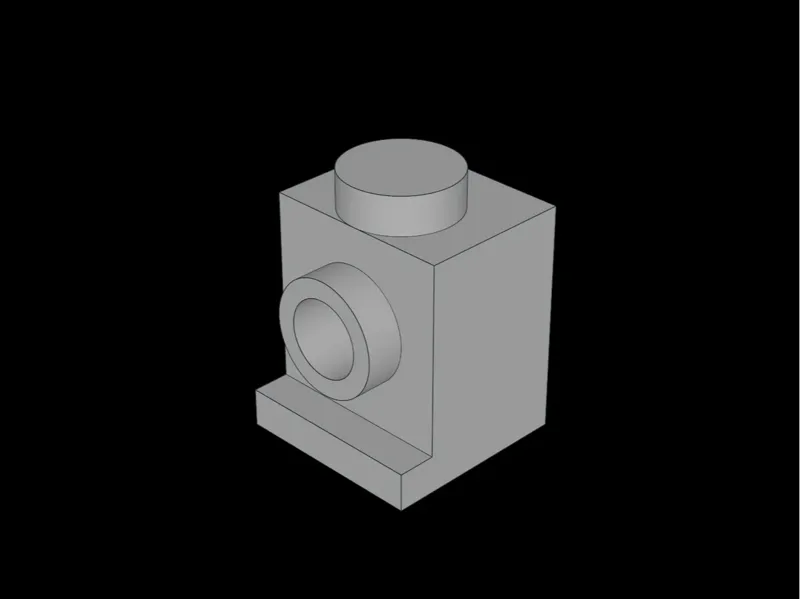 Brick Compatible Brick 1 x 1 with Headlight