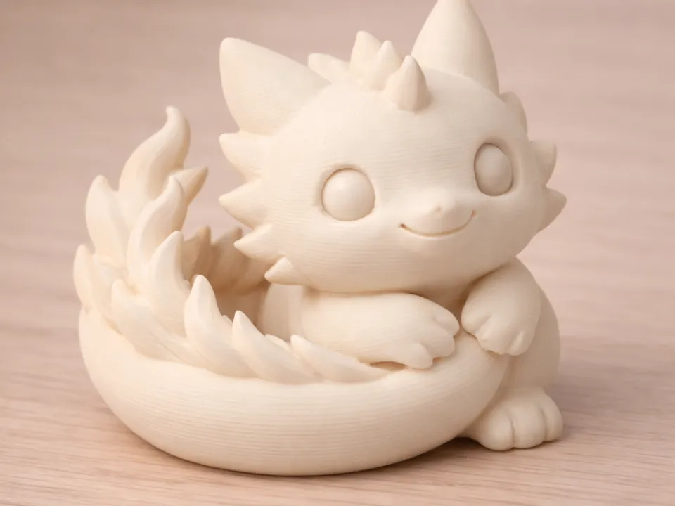 Cute Baby Dragon Figurine - Free 3D Print Model - MakerWorld