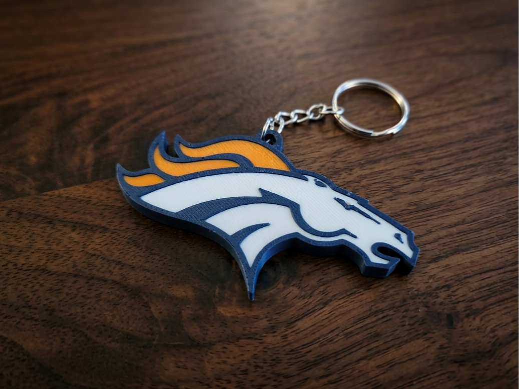 Denver Broncos Keychain