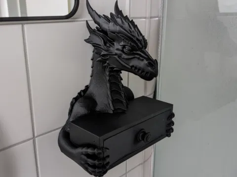 Caja o estuche: Drachenwächter – Aufbewahrungsbox mit Schublade — referencia de MakerWorld