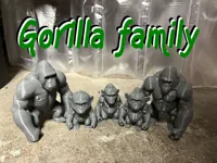 Famille de gorilles avec petits — photo 1