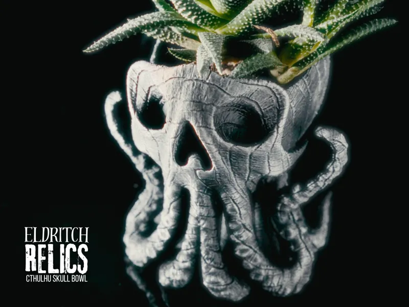 Eldritch Relics: Cthulhu Skull Bowl