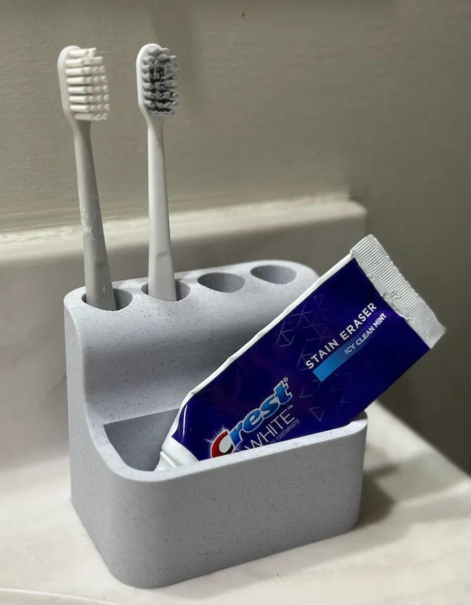 Curved Toothbrush Holder 