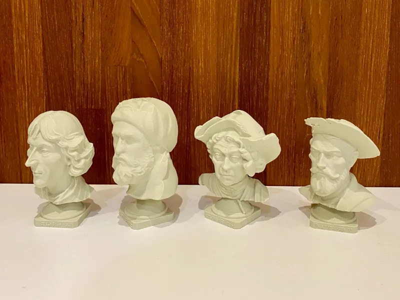 Busts of Four Geographic Pioneers