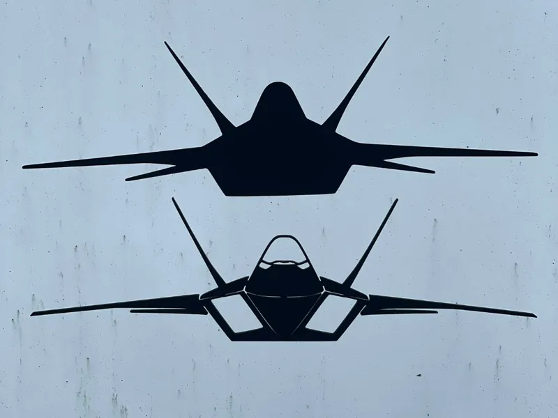 F22 RAPTOR Wall Art Collection Silhoutte