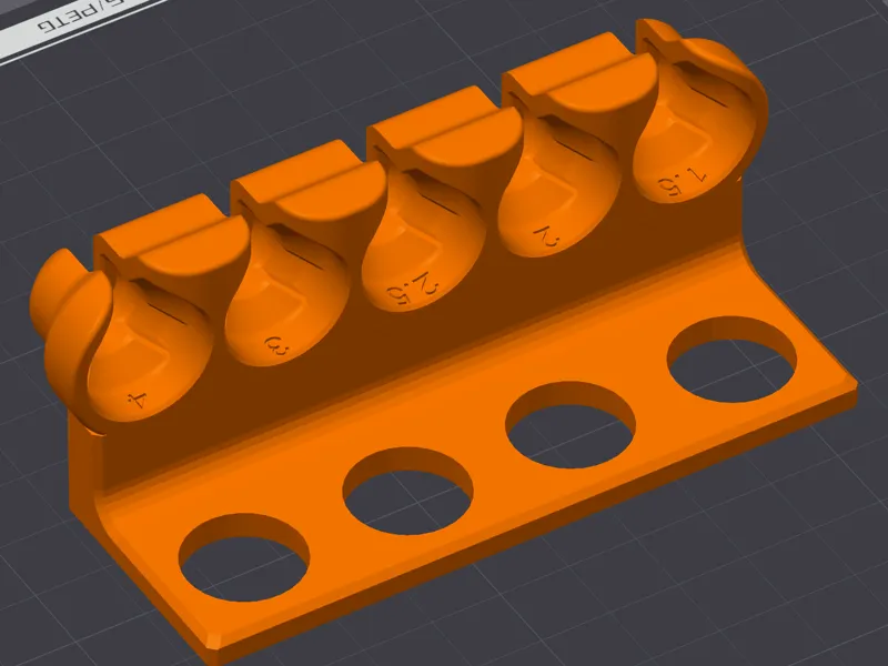 Threadboard Holder for Hex Keys EZ