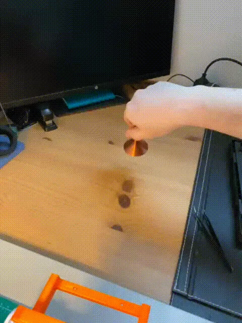 ForeverSpin spinning top view 2