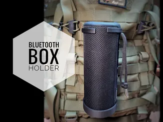 Bluetooth box holder for Molle system