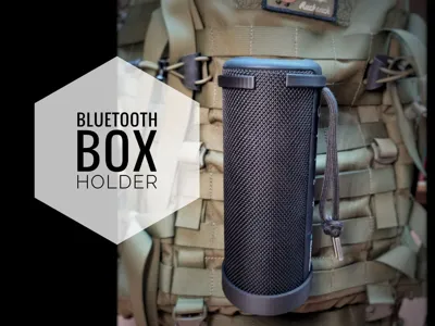 Bluetooth box holder for Molle system