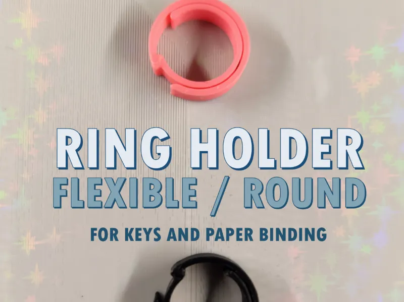 Round Ring Holder for Keys and Notebook binding