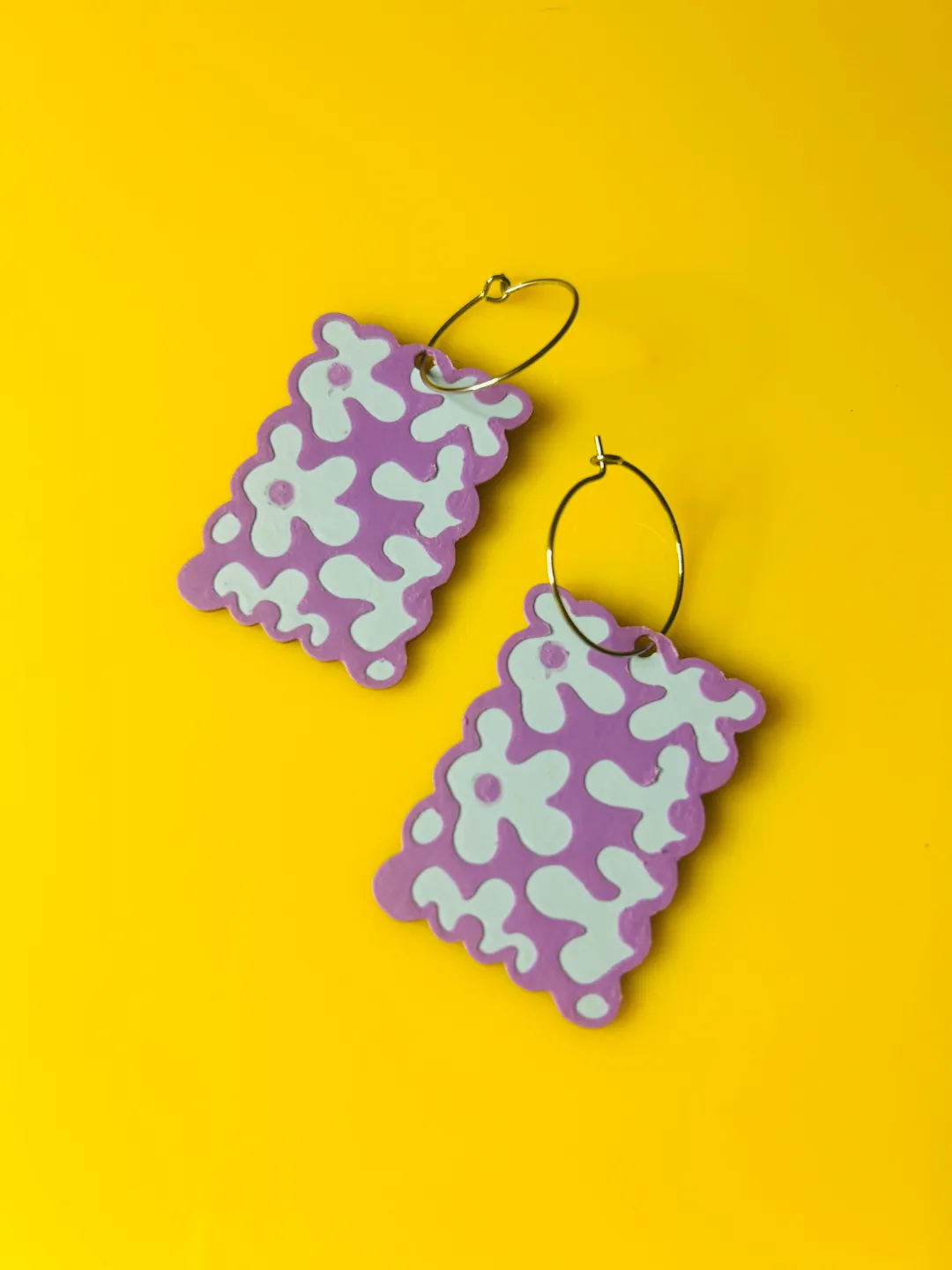 Pendientes flores view 2