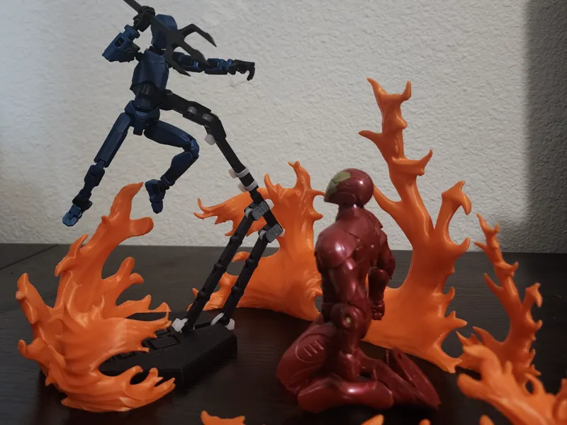 Action Figure Flame Effects