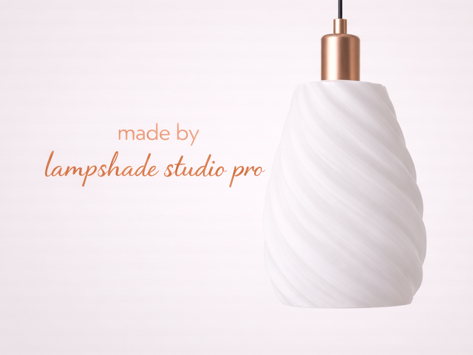 Modern Cone Spiral Lampshade- VaseMode
