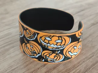 Halloween Pumpkin Bookmark/Bracelett