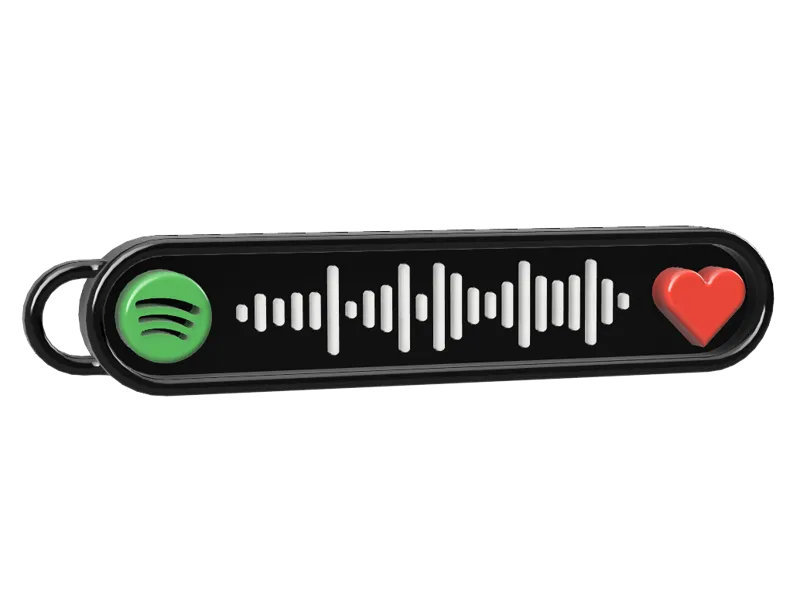 Spotify keychain / Porte clé spotify "You&Me"