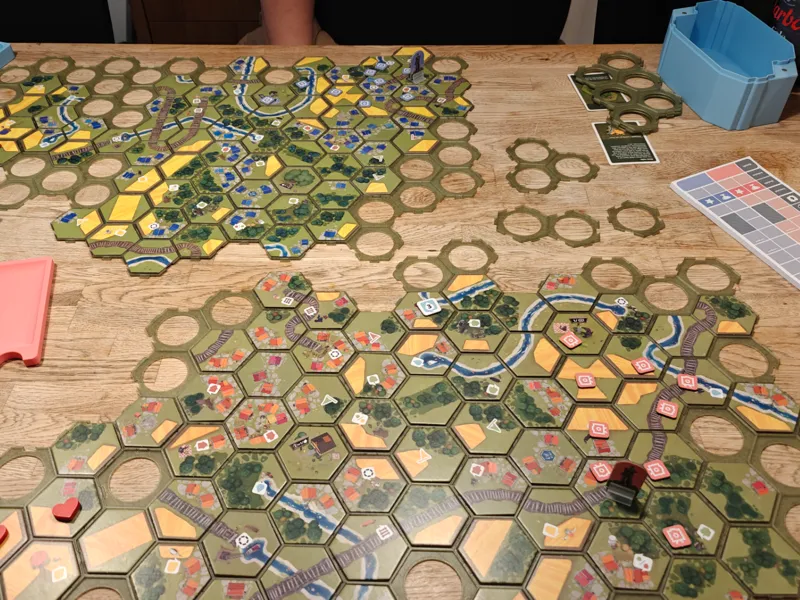 DorfRomantik - Game tiles and storage box