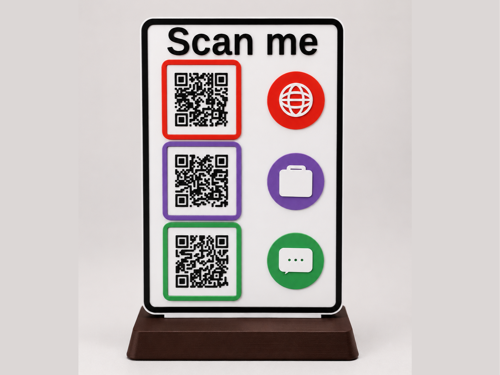 Customizable Magnetic QR Code Sign