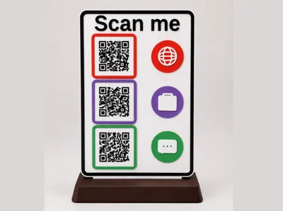 Customizable Magnetic QR Code Sign