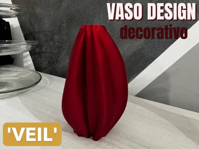 VEIL - Sculptural Pleated Vase Modern Design