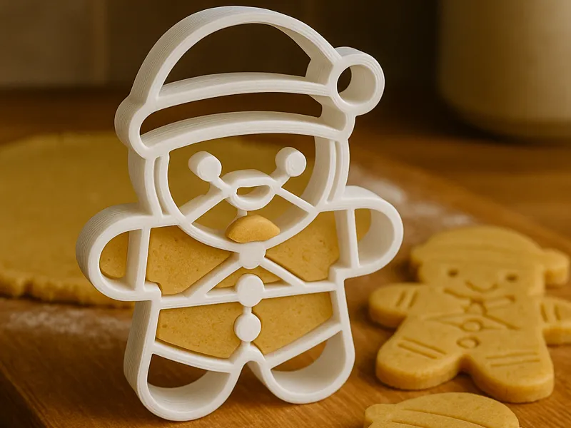 Cute Santa Gingerbread Cookie Cutter