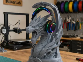 Roaring Dragon Headphone Stand
