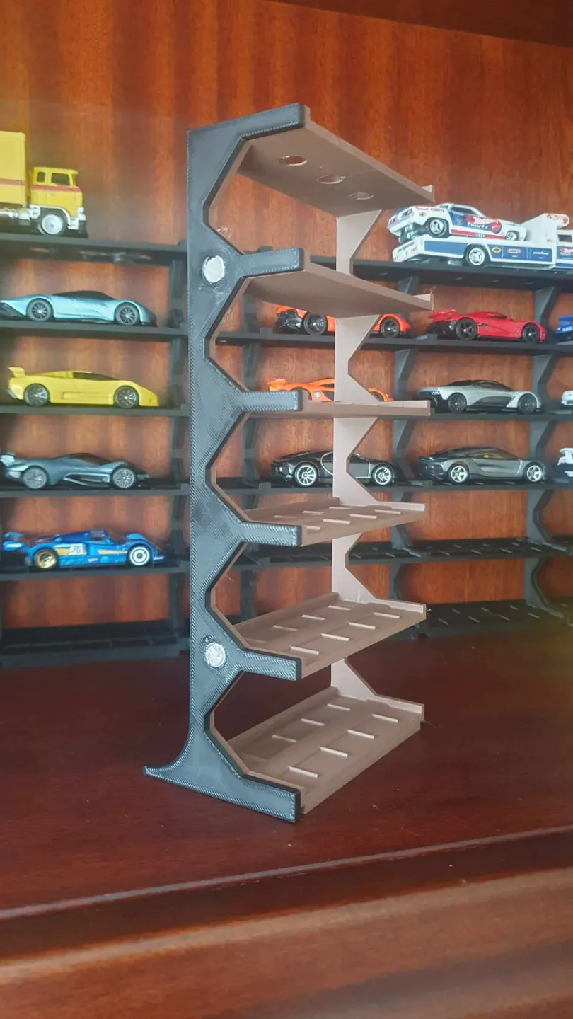 Hotwheels display rack by DerkDiggler MakerWorld: Download Free 3D Models
