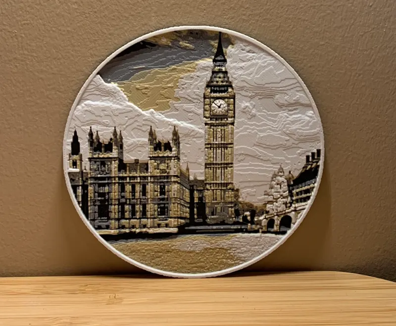 Big Ben Coaster - HueForge