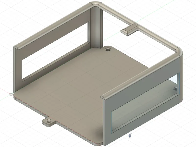 Vertical cradle mount for Intel NUC5i5RYH