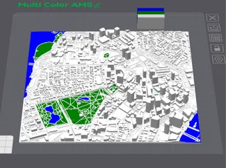 Boston City 3D Printable Model
