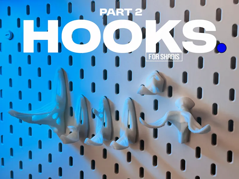 Hooks part 2 (for IKEA Skadis Pegboard)