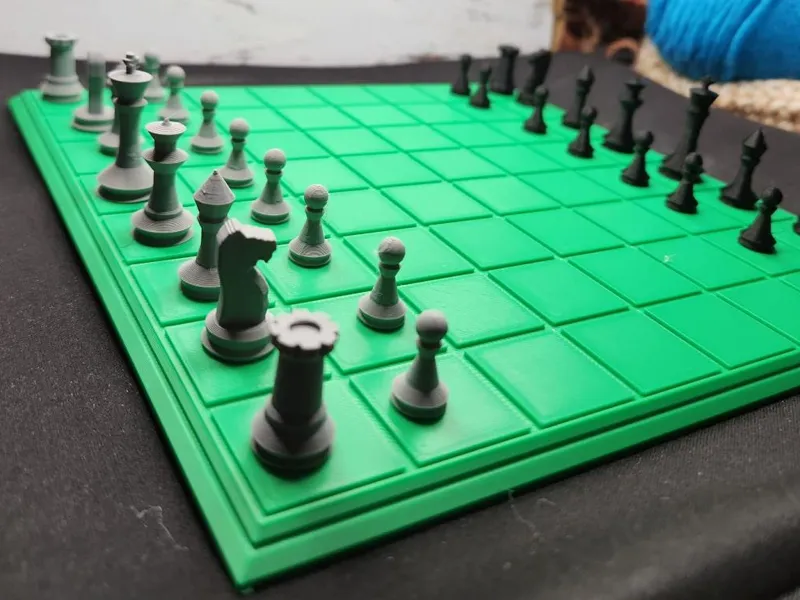 Chess Board with Pieces 