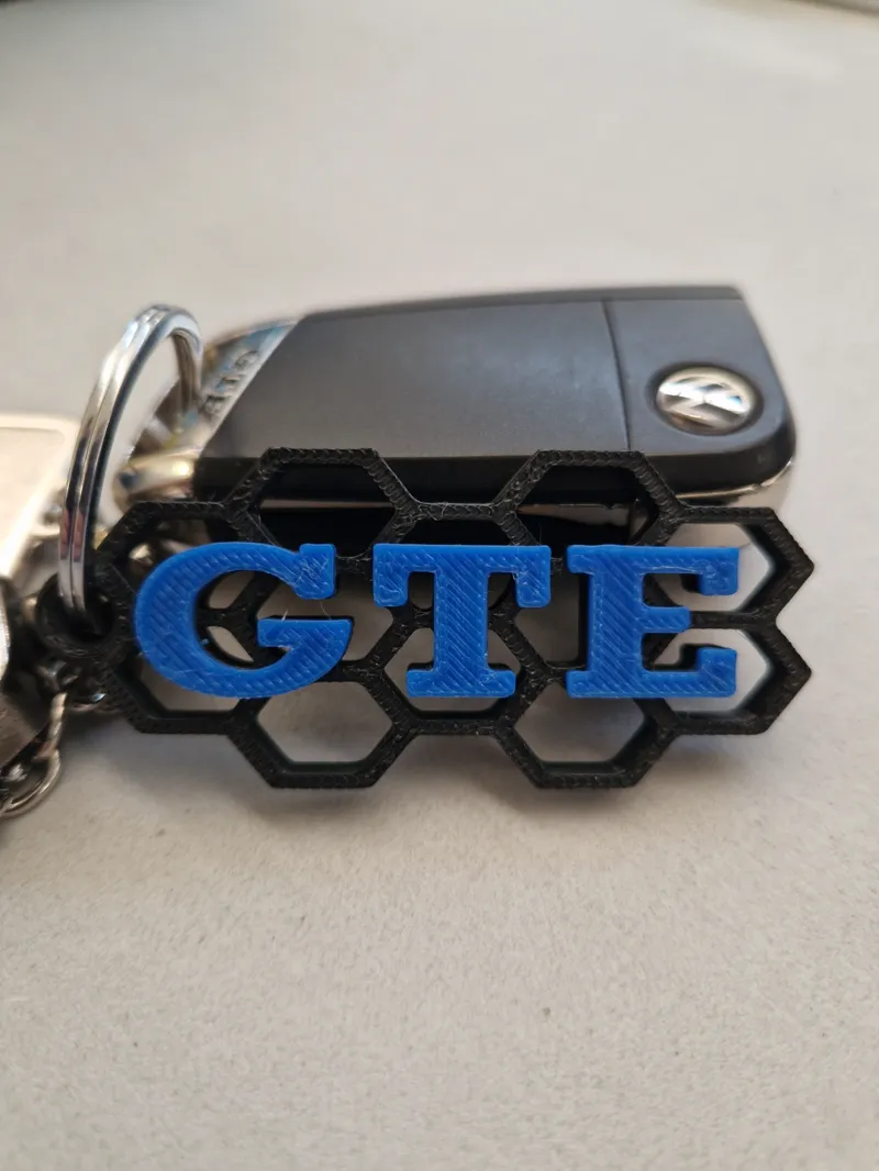 VW Golf GTE Keychain