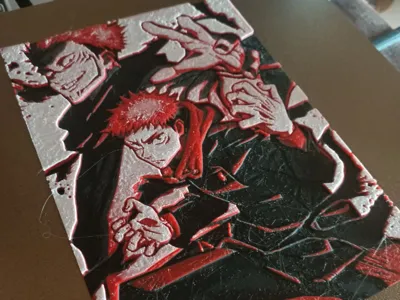Yuji Itadori & Sukuna – Jujutsu Kaisen (Hueforge)