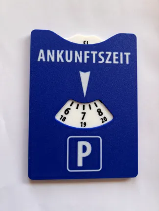 Parkscheibe Parkuhr Parking Disc