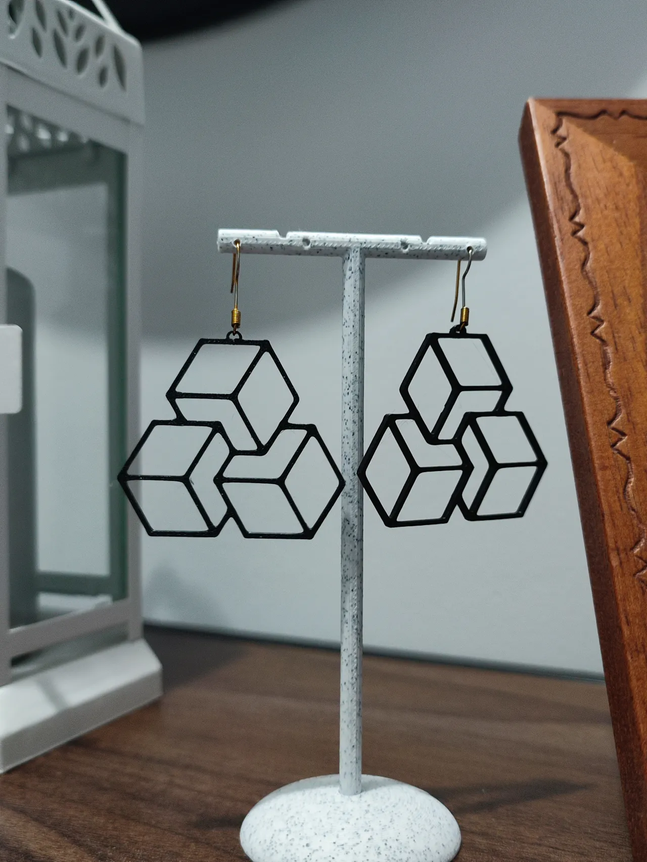 Aretes Cubo de Necker view 2