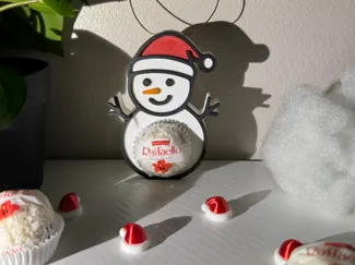 Bonhomme de Neige Ferrero Rocher pour sapin