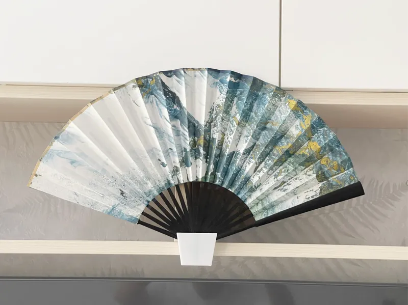 折扇支架，折扇底座，Folding fan base，Folding fan bracket