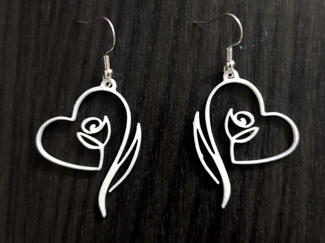 Whispering Rose - Earrings