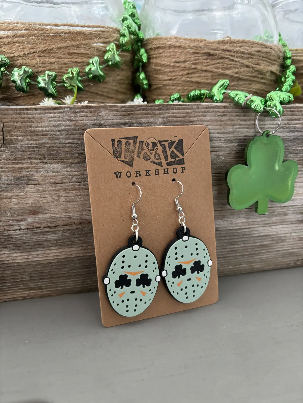 Lucky Death Earrings view 2