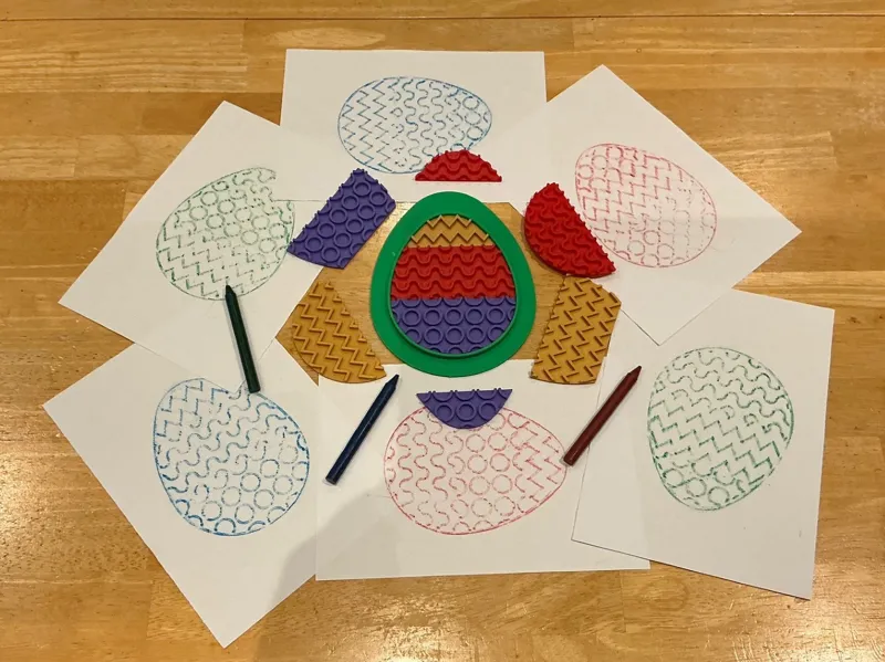 Mix and Match Easter Egg Art Plates
